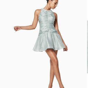 Elliatt Shine Open Back Ruched Mini Cocktail Dress ruched M NWT M $225